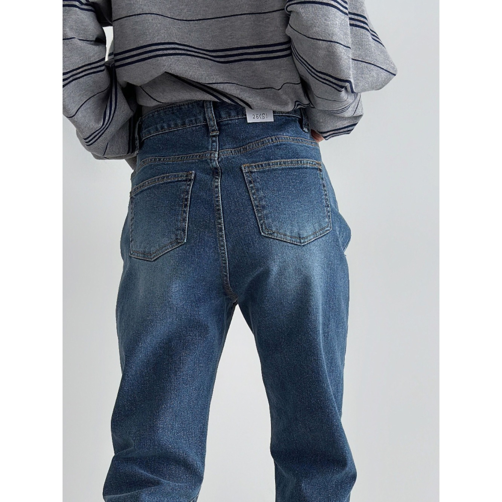 VENUSY｜正韓🇰🇷 - 韓國女裝｜彈力寬鬆牛仔褲 韓國牛仔褲-細節圖8