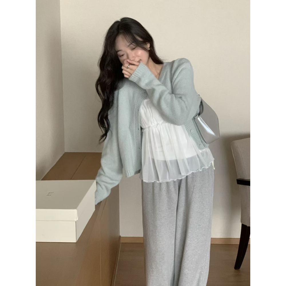 ᴠᴇɴᴜsʏ｜正韓🇰🇷 - 羊毛質感✓ 韓國女裝｜羊毛針織小外套-細節圖7