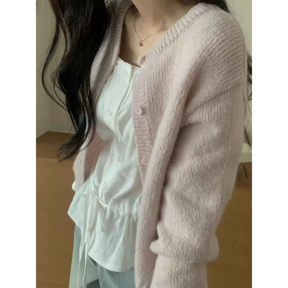 ᴠᴇɴᴜsʏ｜正韓🇰🇷 - 羊毛質感✓ 韓國女裝｜羊毛針織小外套-細節圖11