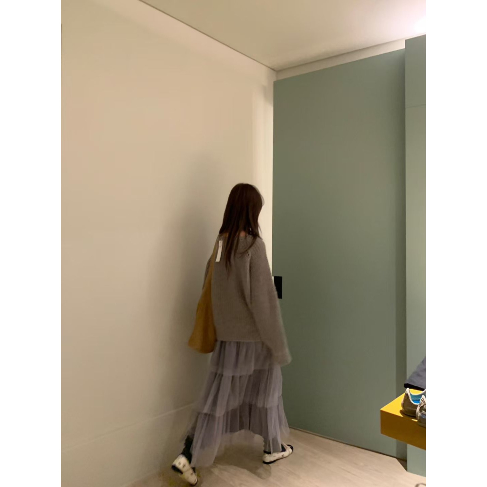 ᴠᴇɴᴜsʏ｜正韓🇰🇷 - poster ♡ 韓國熱門設計師｜Kelly馬海毛針織衫 多層次褶邊紗裙-細節圖7