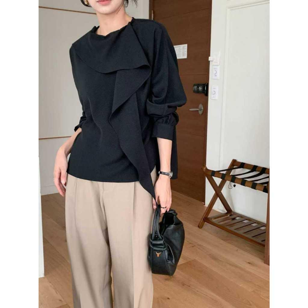 [2025 秋季新潮流] VENUSY｜正韓🇰🇷 - 韓國女裝｜絲巾綁帶襯衫 韓國襯衫-細節圖6