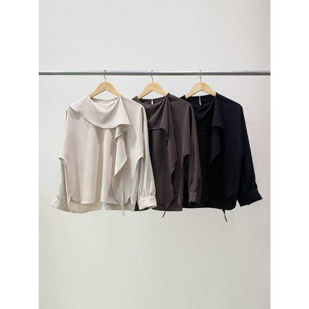 [2025 秋季新潮流] VENUSY｜正韓🇰🇷 - 韓國女裝｜絲巾綁帶襯衫 韓國襯衫-細節圖9