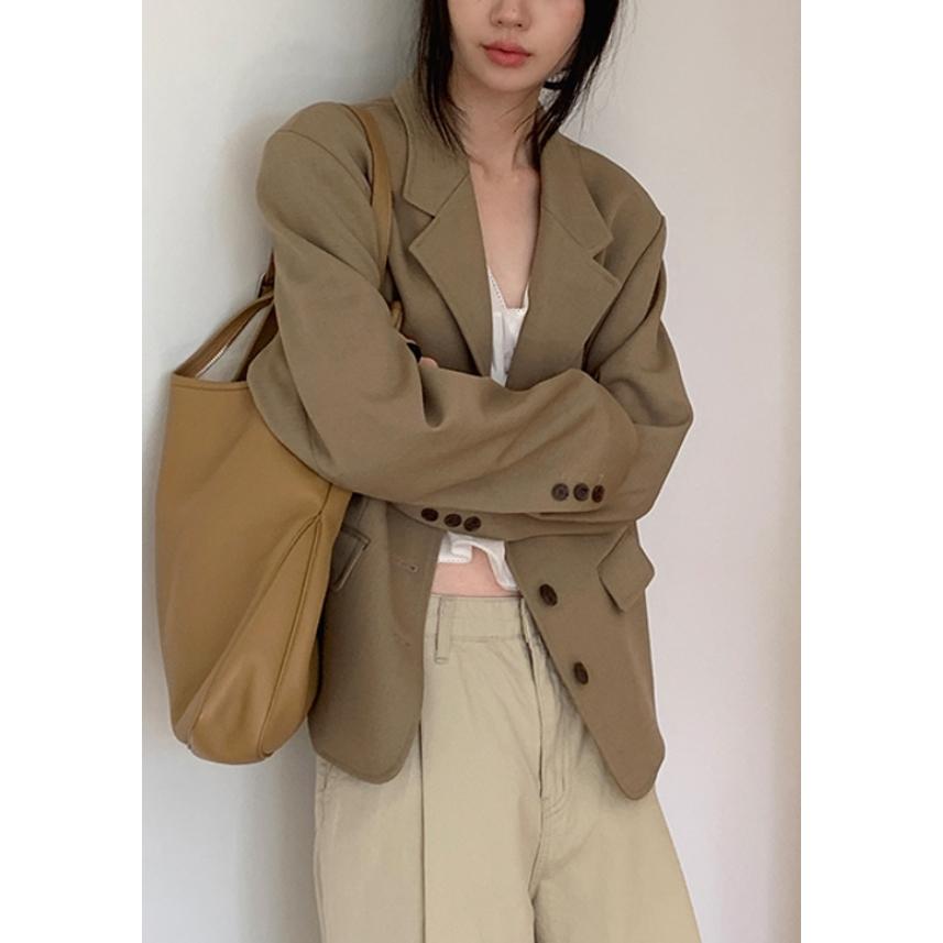 【質感挺版剪裁】ᴠɴ｜正韓🇰🇷 - 韓國女裝｜單排扣西裝外套-細節圖4