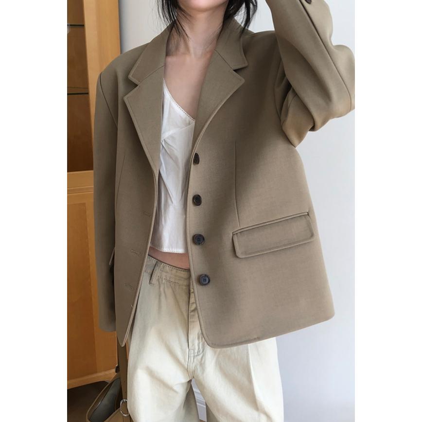 【質感挺版剪裁】ᴠɴ｜正韓🇰🇷 - 韓國女裝｜單排扣西裝外套-細節圖5