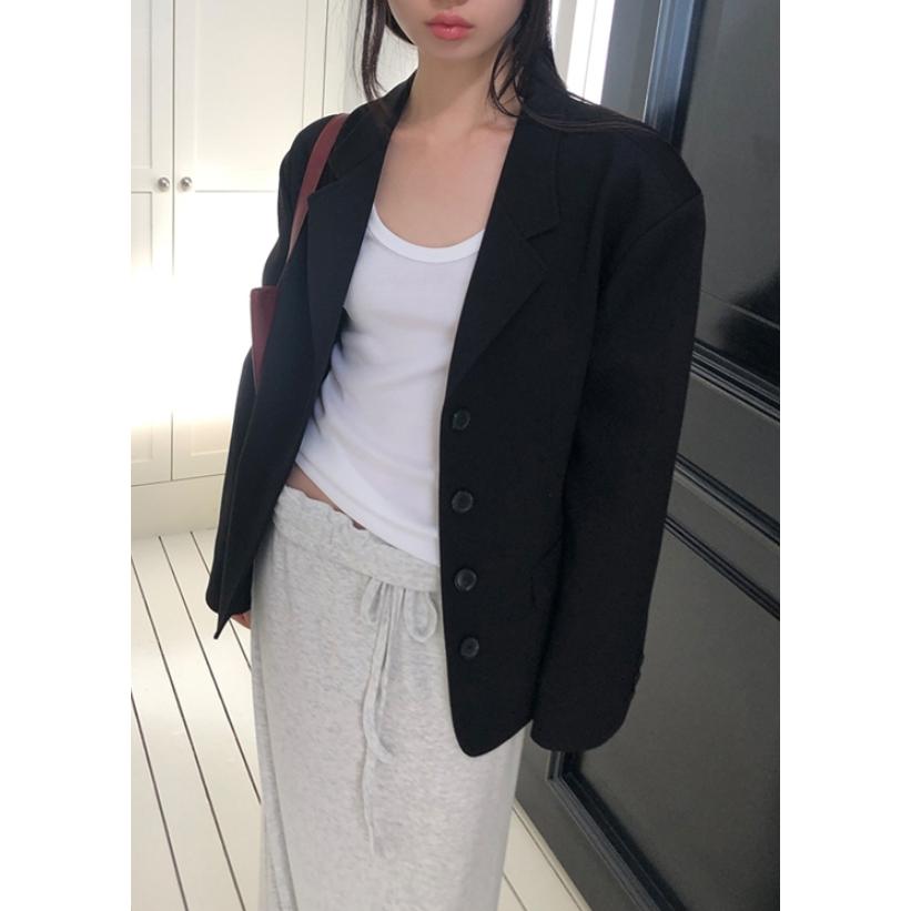 【質感挺版剪裁】ᴠɴ｜正韓🇰🇷 - 韓國女裝｜單排扣西裝外套-細節圖6