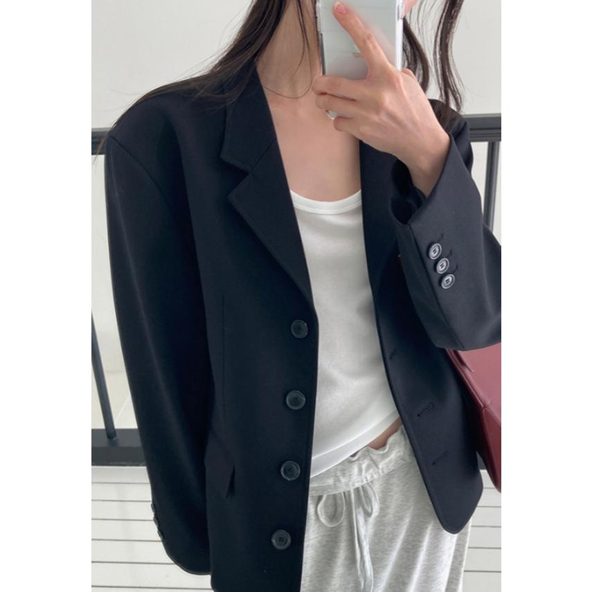 【質感挺版剪裁】ᴠɴ｜正韓🇰🇷 - 韓國女裝｜單排扣西裝外套-細節圖7