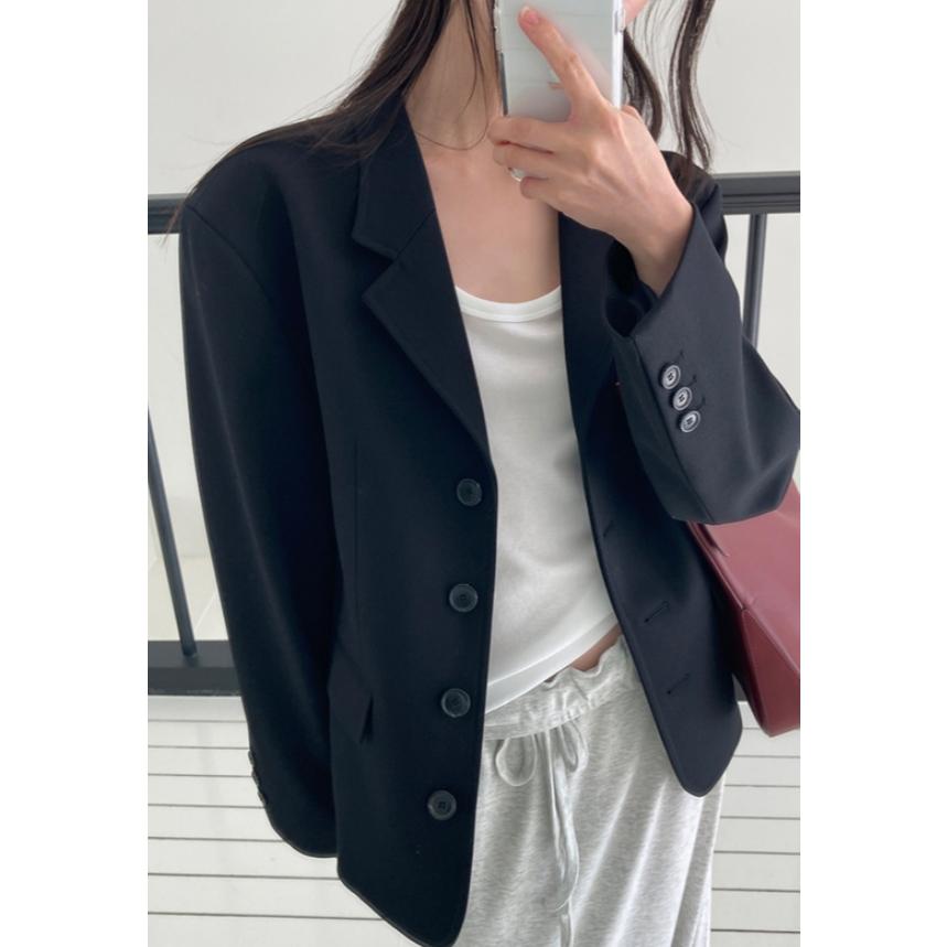 【質感挺版剪裁】ᴠɴ｜正韓🇰🇷 - 韓國女裝｜單排扣西裝外套-細節圖9