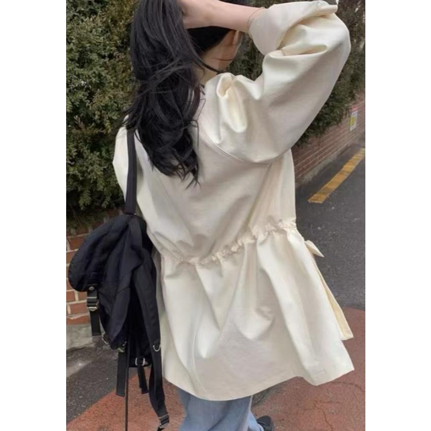 【高質感】ᴠɴ｜正韓🇰🇷 - 韓國女裝｜撞色皮領工裝夾克-細節圖8