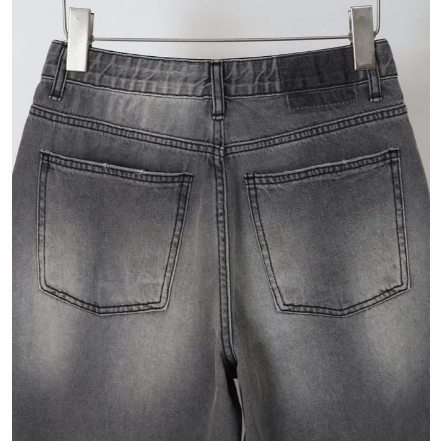 【大碼】VN｜正韓🇰🇷 - 純棉舒適親膚☀ 韓國女裝｜純棉直筒寬管牛仔褲 韓國牛仔褲-細節圖5