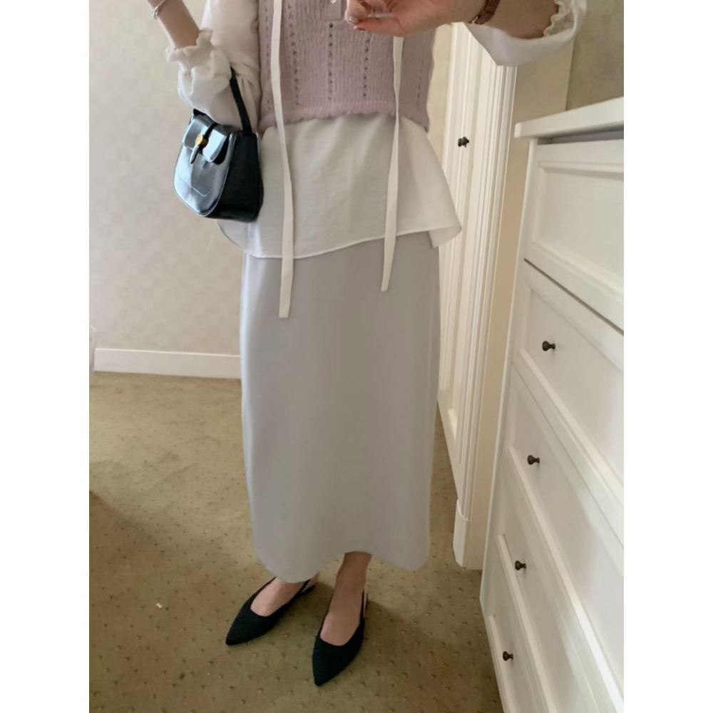 【高級感】ᴠɴ｜正韓🇰🇷 - Pretty Young Thing ♡ 韓國熱門設計師｜中長直筒半身裙-細節圖6
