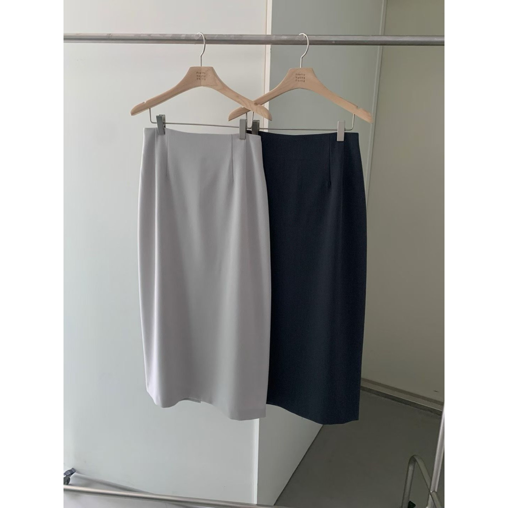 【高級感】ᴠɴ｜正韓🇰🇷 - Pretty Young Thing ♡ 韓國熱門設計師｜中長直筒半身裙-細節圖9