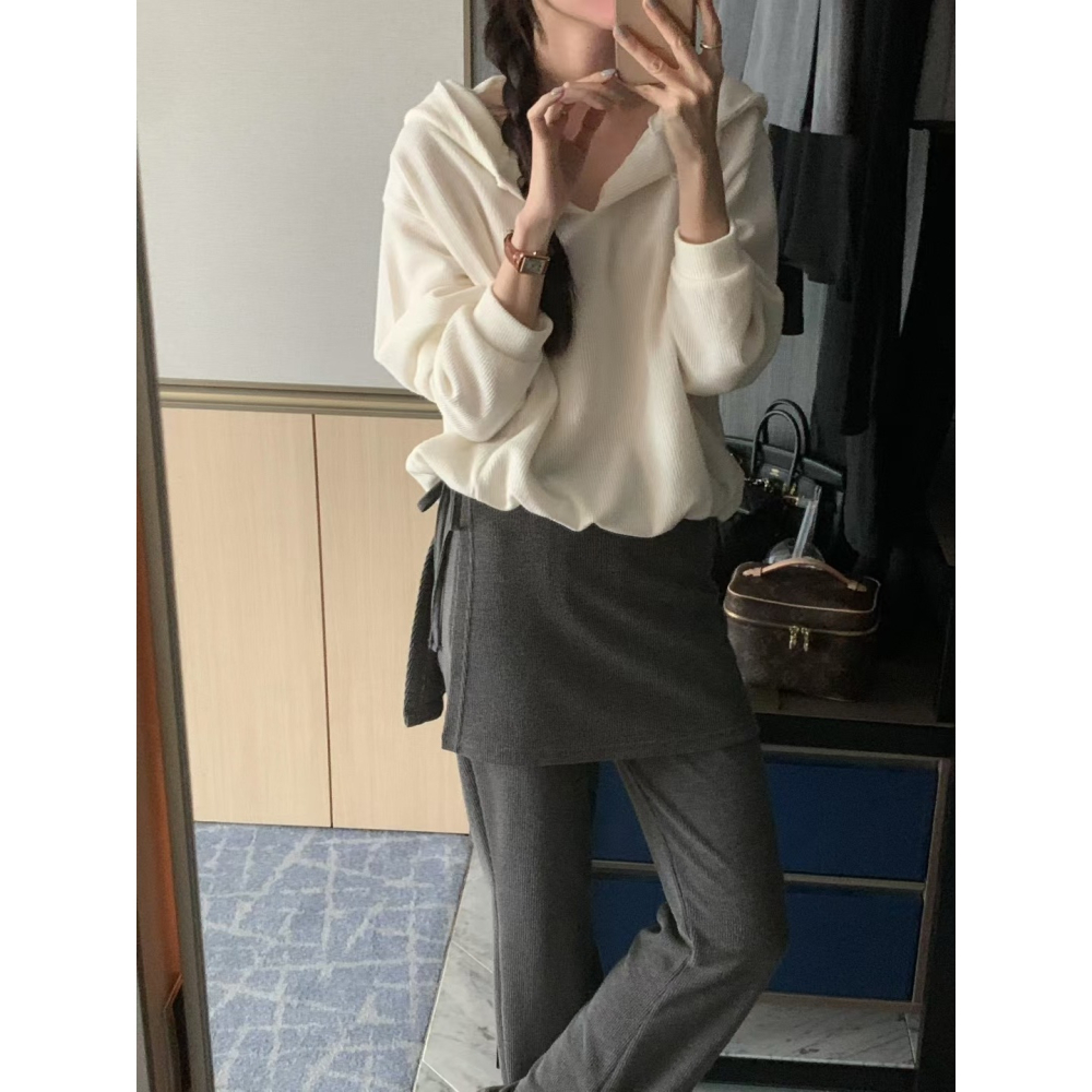 𝟐𝟓＇新品 VENUSY｜正韓🇰🇷 - 𝟥 ᴄᴏʟᴏʀ☻ 韓國女裝｜針織感層次造型長褲-細節圖7