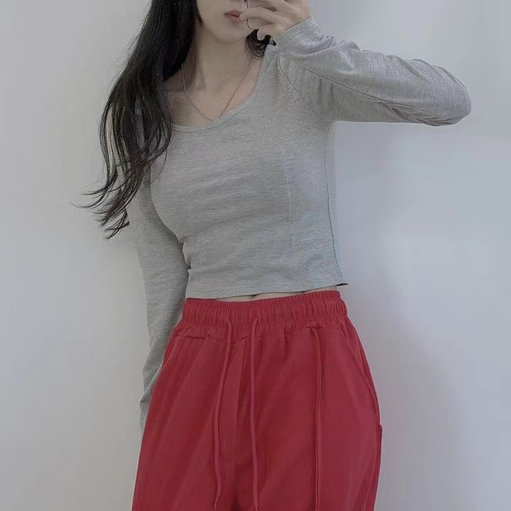 VENUSY｜正韓🇰🇷 - 韓國女裝｜鏤空U領短版上衣-細節圖6