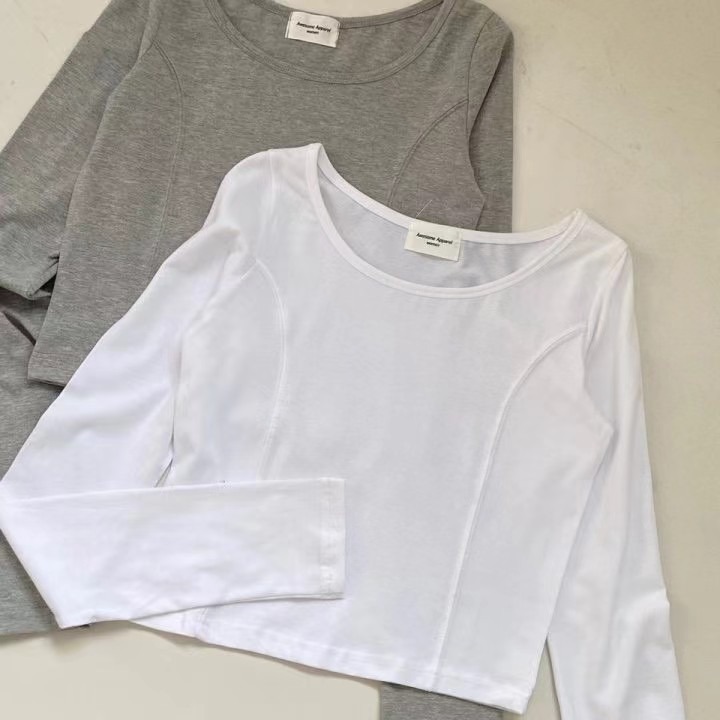 VENUSY｜正韓🇰🇷 - 韓國女裝｜鏤空U領短版上衣-細節圖9