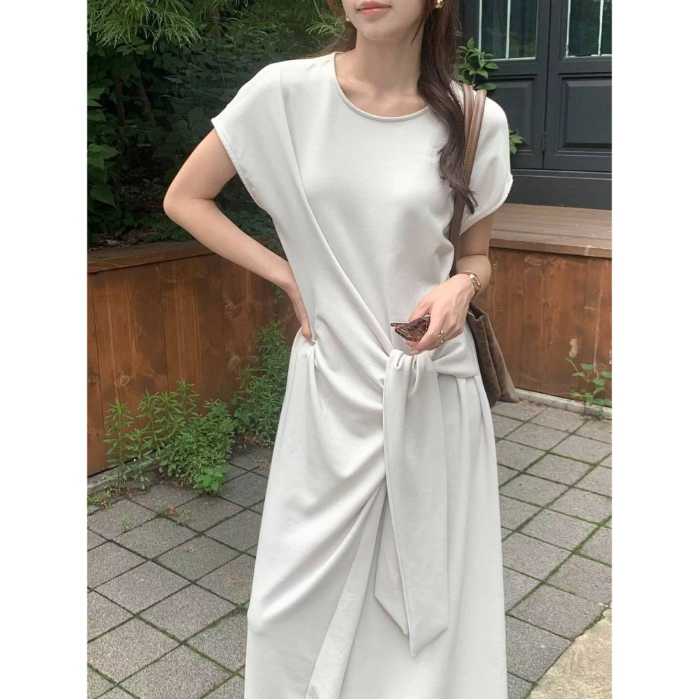 VENUSY｜正韓🇰🇷 - 韓國女裝｜綁帶造型長洋裝 韓國洋裝-細節圖7