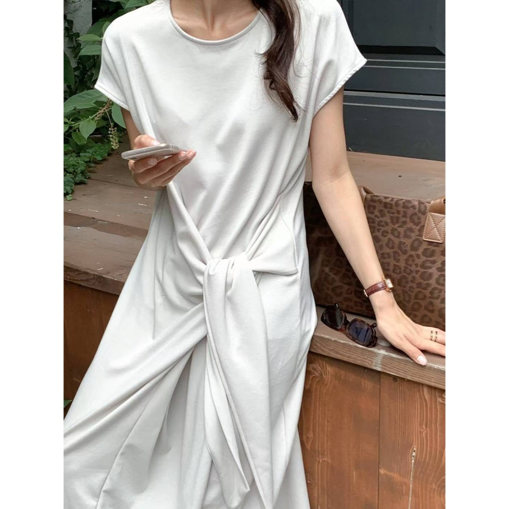 VENUSY｜正韓🇰🇷 - 韓國女裝｜綁帶造型長洋裝 韓國洋裝-細節圖8