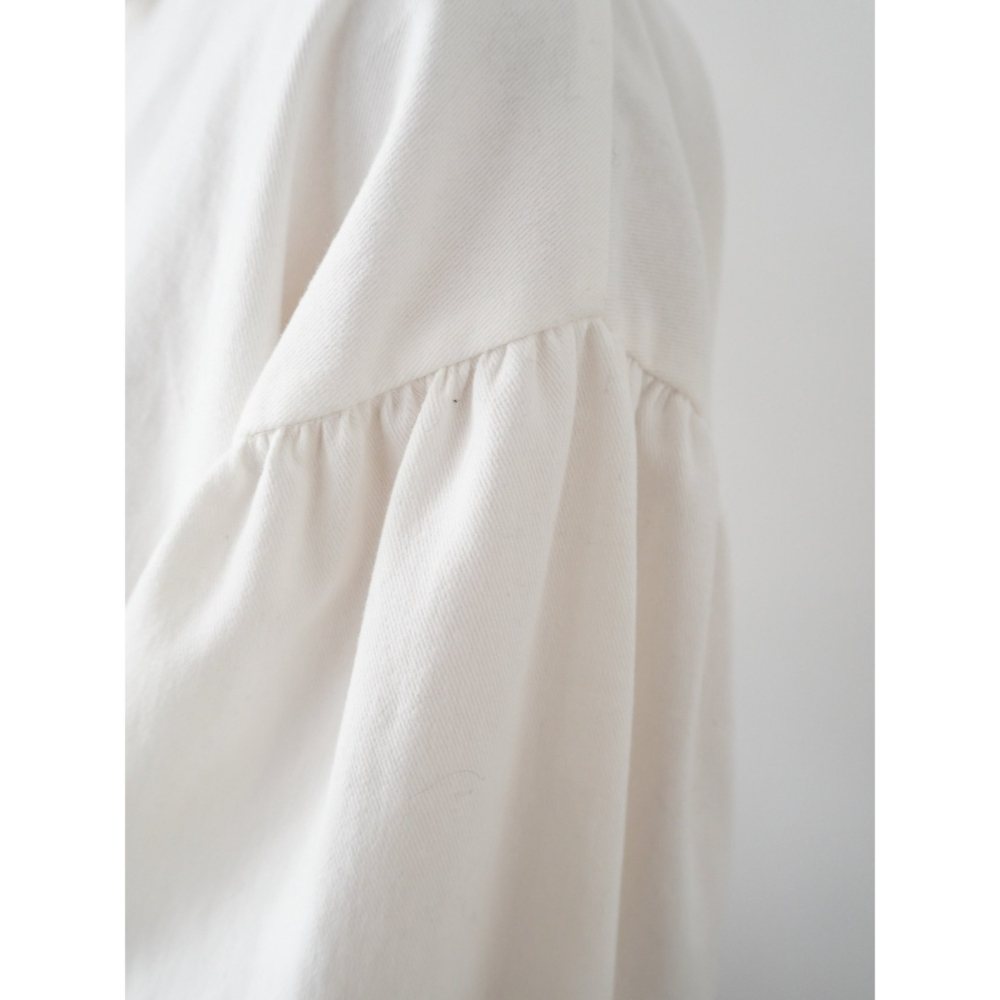 【𝟷𝟶𝟶%棉】極簡層次感設計 上身自帶立體輪廓．ᴠɴ｜正韓🇰🇷 - 韓國女裝｜純棉泡泡袖襯衫 韓國襯衫-細節圖4