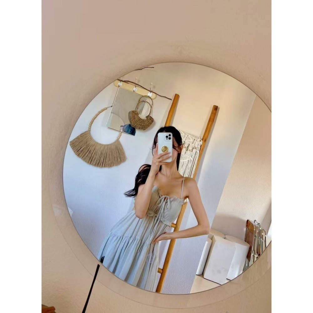 現貨 24H 【韓國超熱銷】極美長洋裝 韓國洋裝♕．𝓥𝓝｜正韓🇰🇷 - 韓國女裝｜La Fez 細肩帶長洋裝 韓國洋裝-細節圖6