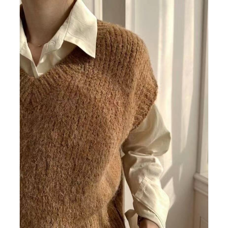 VENUSY｜正韓🇰🇷 - 韓國女裝｜羊毛針織背心-細節圖3
