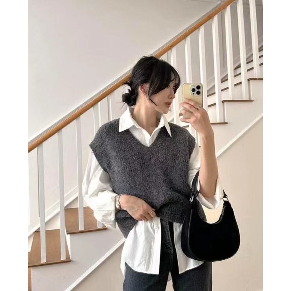 VENUSY｜正韓🇰🇷 - 韓國女裝｜羊毛針織背心-細節圖7