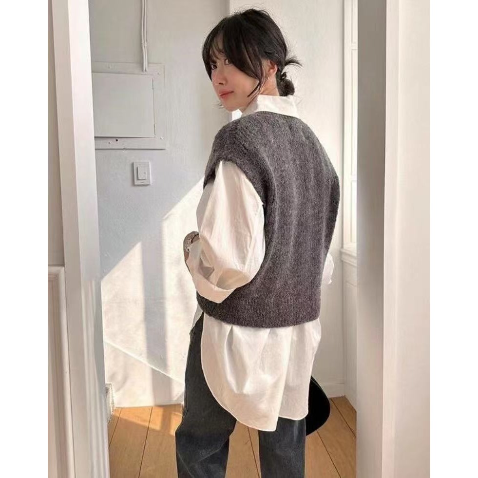 VENUSY｜正韓🇰🇷 - 韓國女裝｜羊毛針織背心-細節圖9