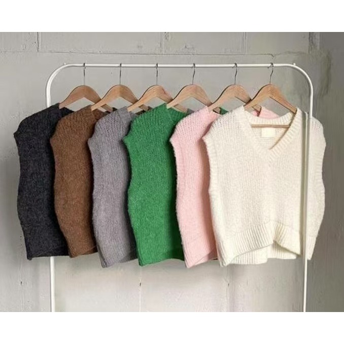 VENUSY｜正韓🇰🇷 - 韓國女裝｜羊毛針織背心-細節圖11