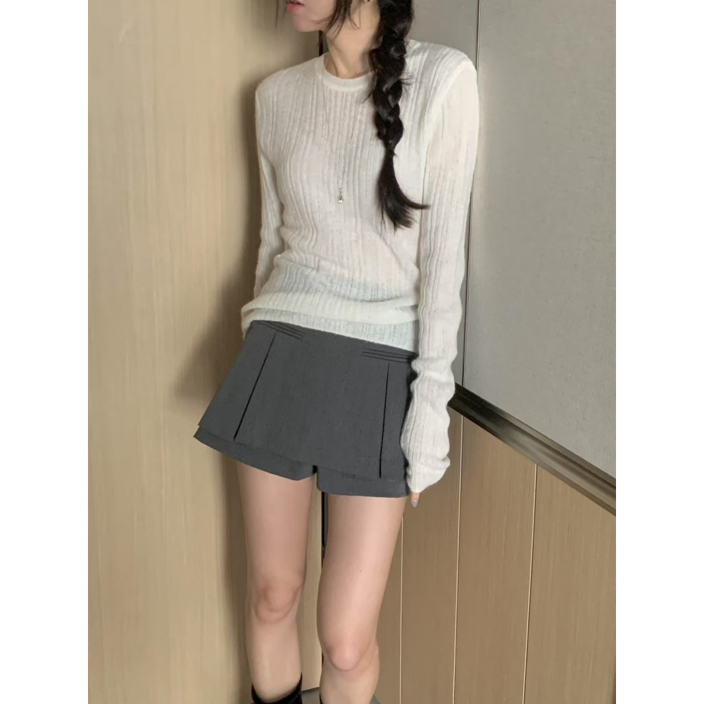 VENUSY｜正韓🇰🇷 - 韓國女裝｜長袖修身針織衫-細節圖4