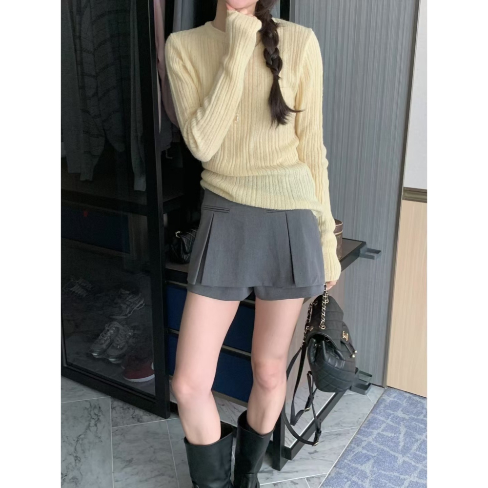 VENUSY｜正韓🇰🇷 - 韓國女裝｜長袖修身針織衫-細節圖7