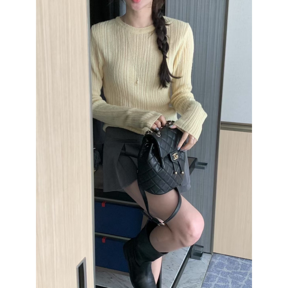 VENUSY｜正韓🇰🇷 - 韓國女裝｜長袖修身針織衫-細節圖9