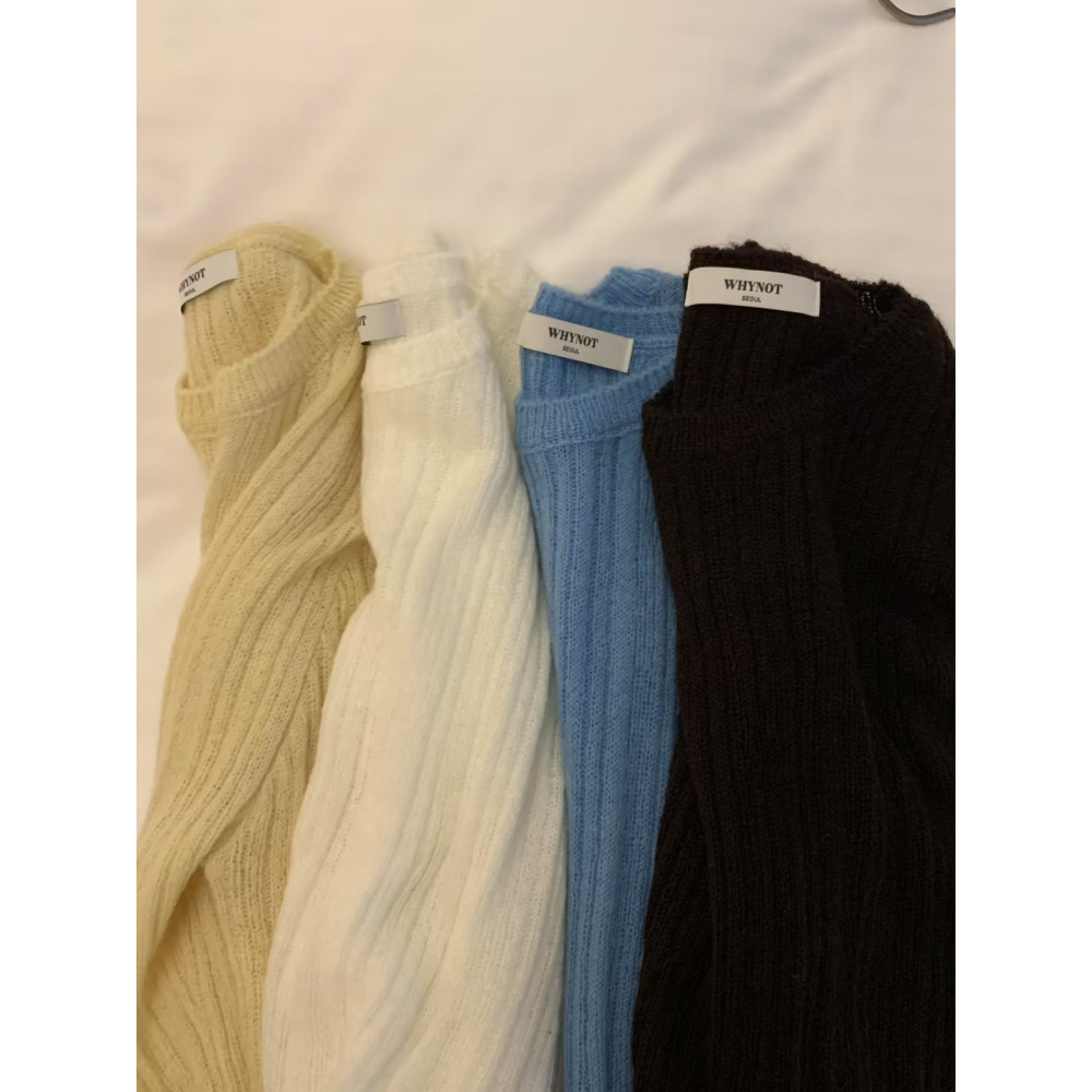 VENUSY｜正韓🇰🇷 - 韓國女裝｜長袖修身針織衫-細節圖11