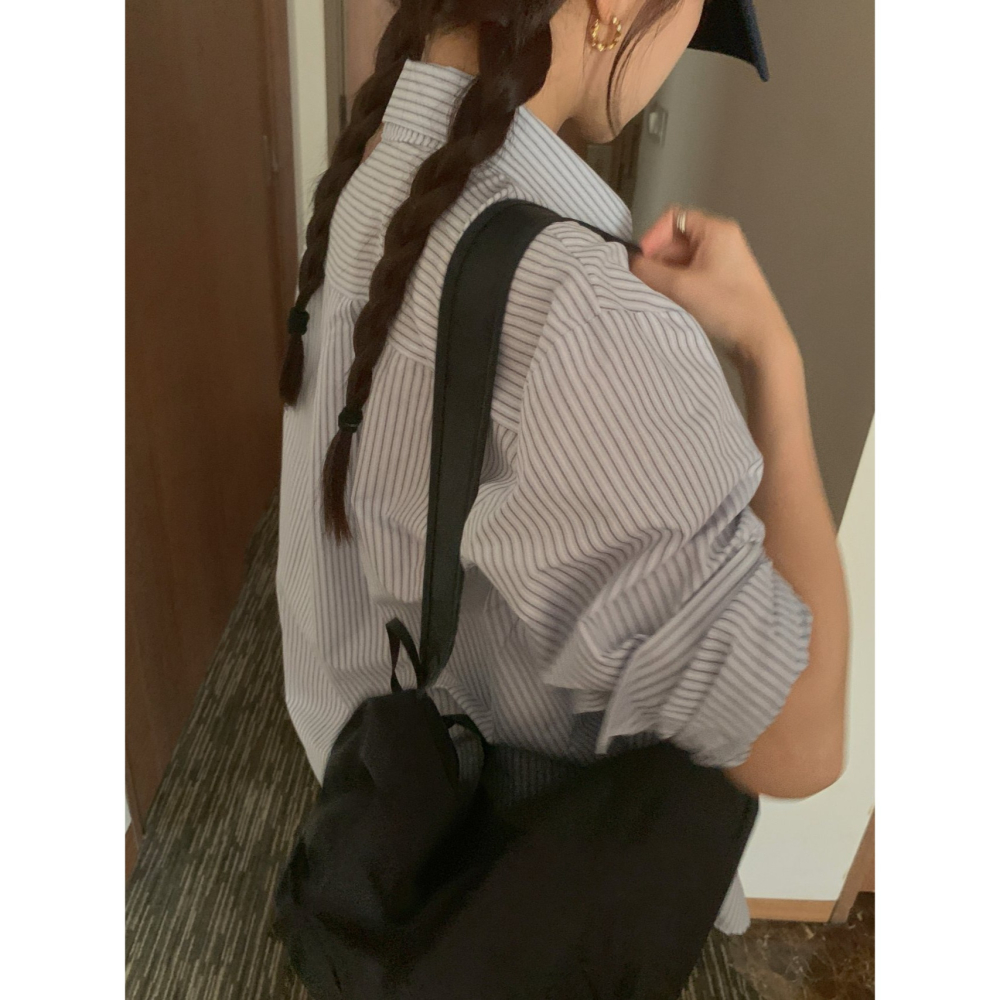 VENUSY｜正韓🇰🇷 - 韓國女裝｜棉質線條長袖襯衫 韓國襯衫-細節圖7