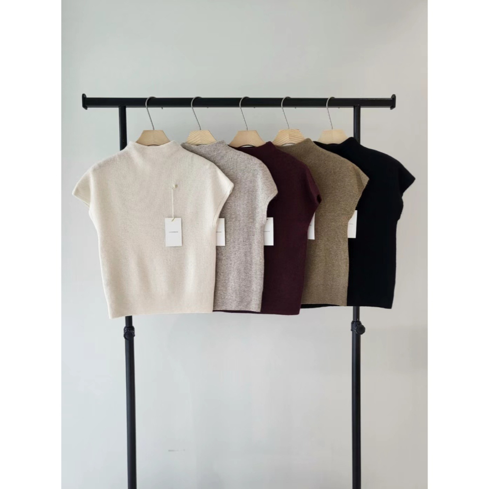 VENUSY｜正韓🇰🇷 - 質感羊毛✓ 韓國女裝｜喀什米爾羊毛半中高領針織上衣-細節圖8