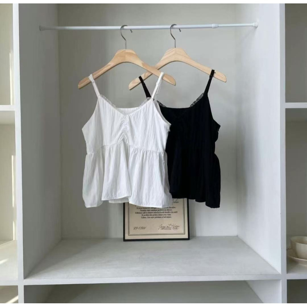 VENUSY｜正韓🇰🇷 - 韓國女裝｜蕾絲細肩帶背心 可調節長度-細節圖8