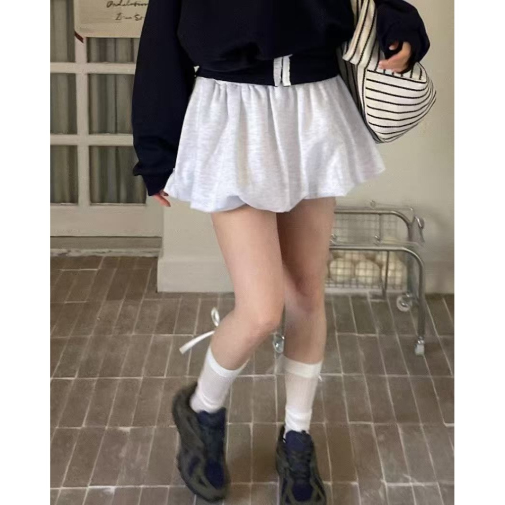 VENUSY｜正韓🇰🇷 - 韓國女裝｜純棉澎澎迷你褲裙-細節圖6