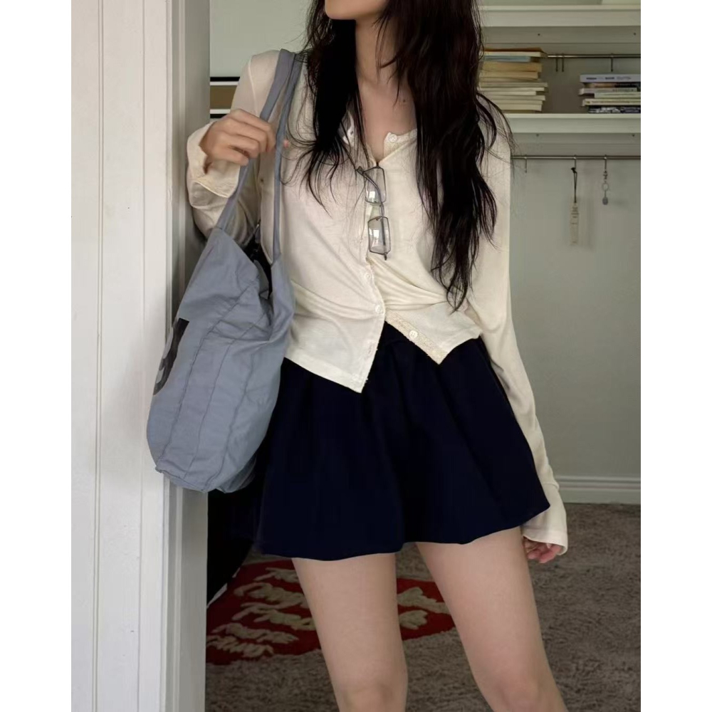 VENUSY｜正韓🇰🇷 - 韓國女裝｜純棉澎澎迷你褲裙-細節圖8