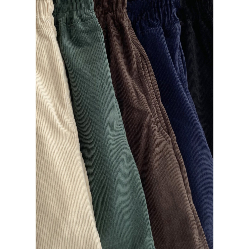 【純棉親膚】𝟱 色 秋日顯瘦女神褲．ᴠɴ｜正韓🇰🇷 - 韓國女裝｜純棉燈芯絨短褲-細節圖9