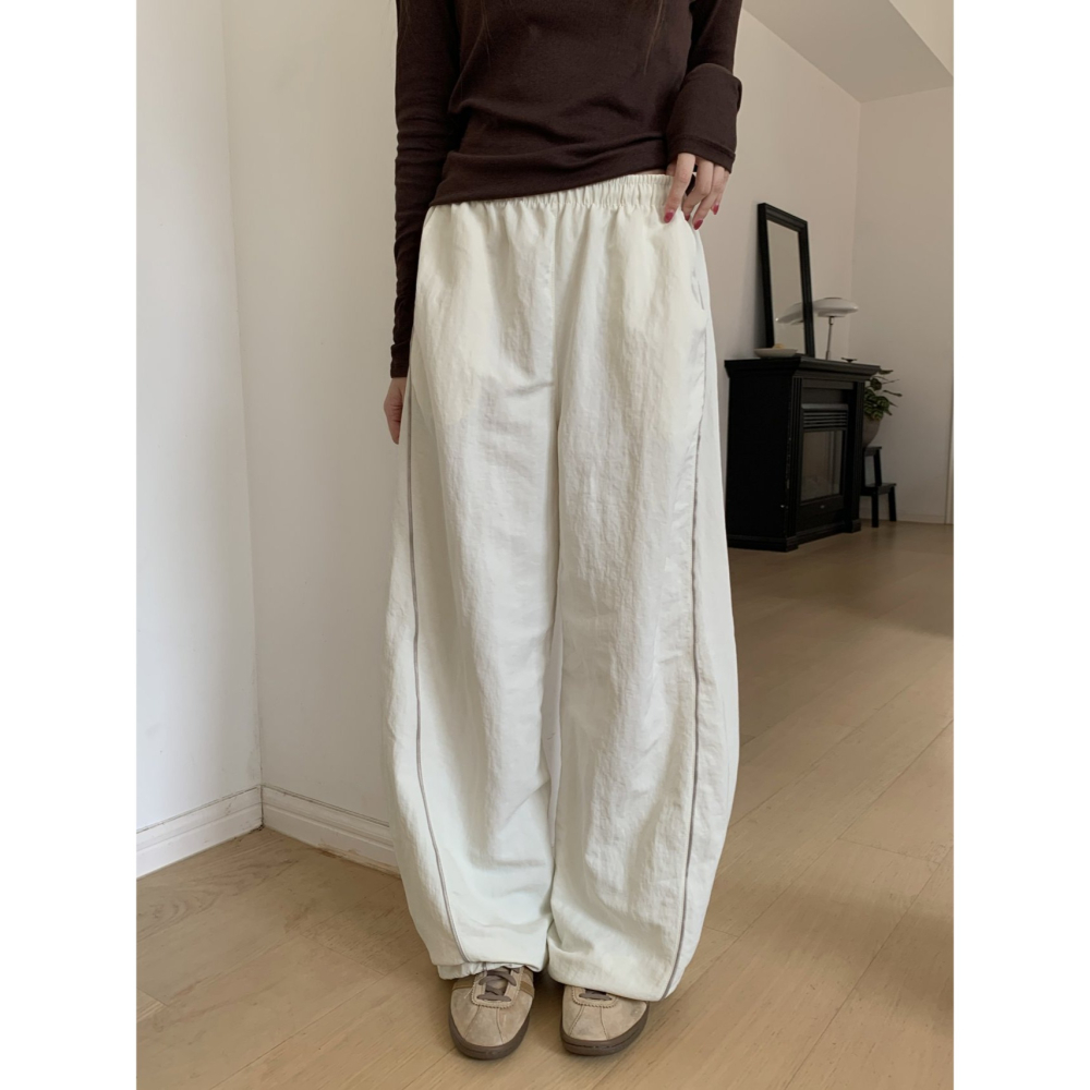 【跳舞神褲】版型極佳 燈籠褲．ᴠɴ｜正韓🇰🇷 - 韓國女裝｜細條壓線燈籠褲-細節圖6