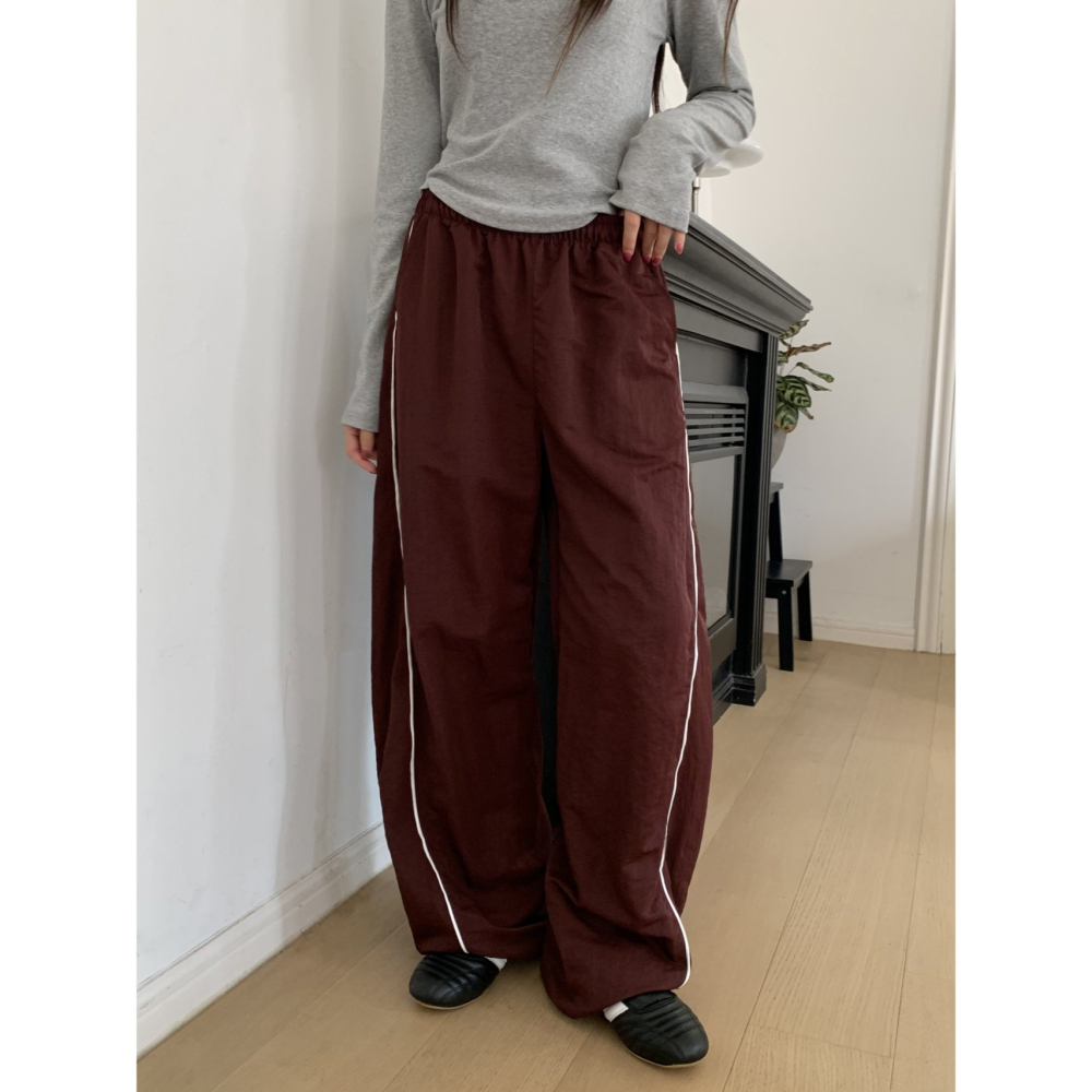 【跳舞神褲】版型極佳 燈籠褲．ᴠɴ｜正韓🇰🇷 - 韓國女裝｜細條壓線燈籠褲-細節圖8