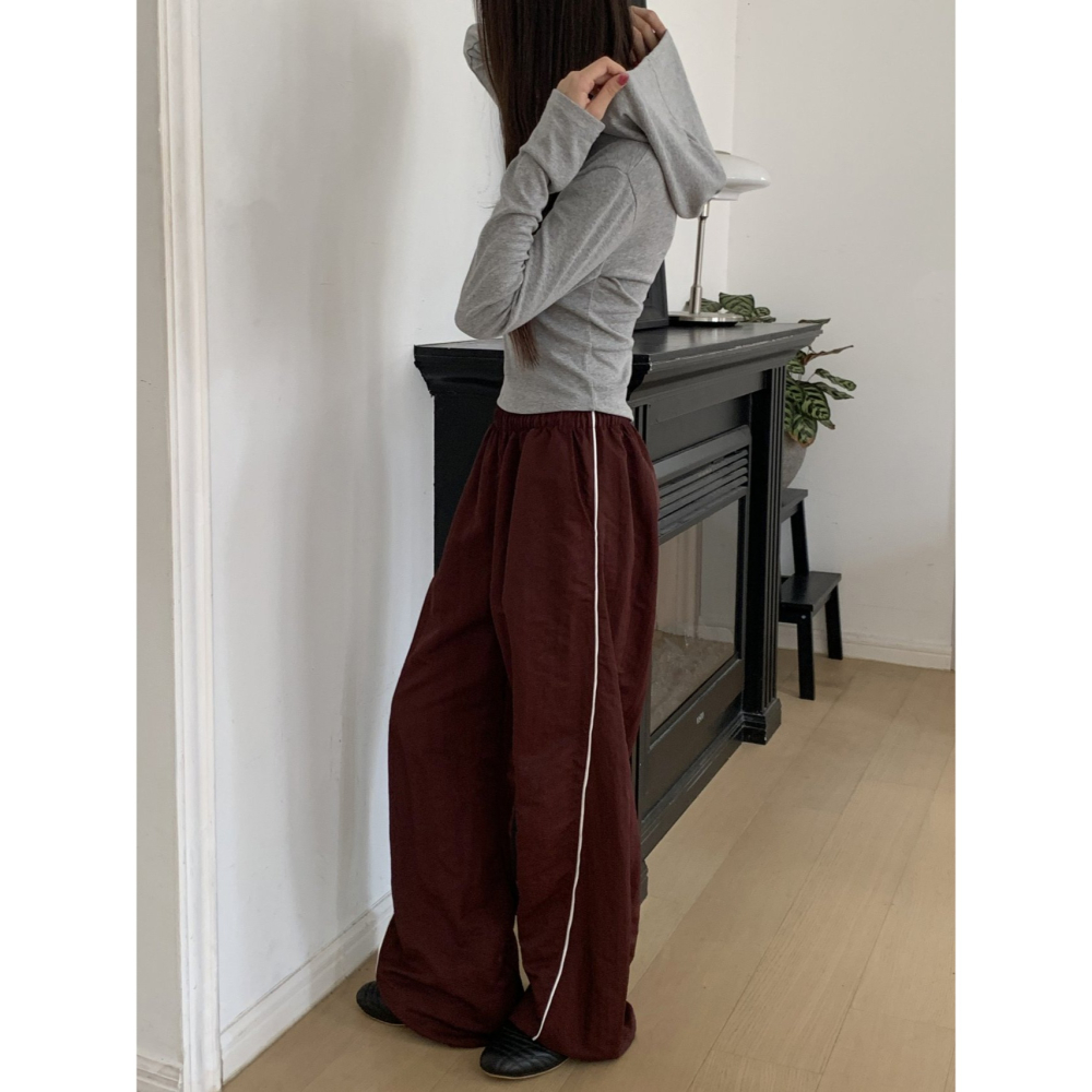 【跳舞神褲】版型極佳 燈籠褲．ᴠɴ｜正韓🇰🇷 - 韓國女裝｜細條壓線燈籠褲-細節圖9