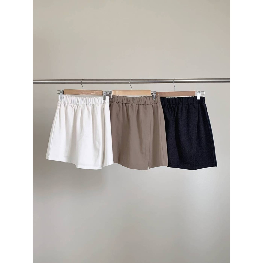 【𝟷𝟶𝟶%棉】百搭休閒高腰褲裙．ᴠɴ｜正韓🇰🇷 - 韓國女裝｜純棉側開衩褲裙-細節圖10