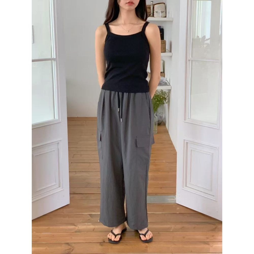 【遮副乳極佳】𝟫𝟧%棉無袖背心．ᴠɴ｜正韓🇰🇷 -  透氣舒適☀ 韓國女裝｜羅紋無袖背心-細節圖3