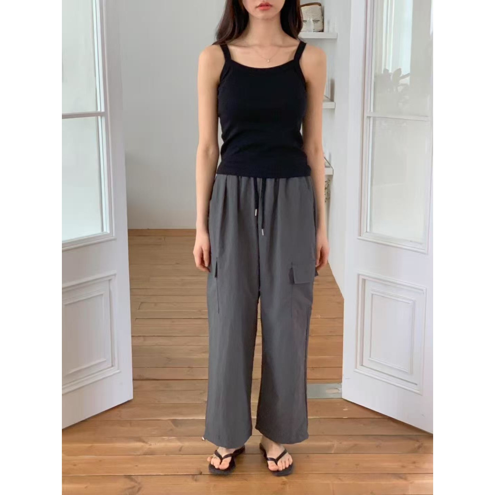 【遮副乳極佳】𝟫𝟧%棉無袖背心．ᴠɴ｜正韓🇰🇷 -  透氣舒適☀ 韓國女裝｜羅紋無袖背心-細節圖4