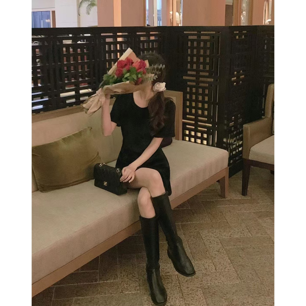 VENUSY｜正韓🇰🇷 - 秋季東大門選品✔ 韓國女裝｜澎澎袖短洋裝 韓國洋裝 婚禮-細節圖8