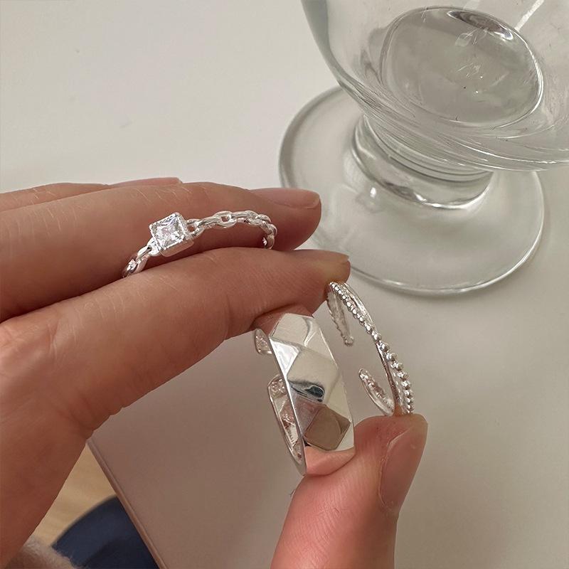 VENUSY | S925純銀｜界限之環・開口紋理戒-細節圖2