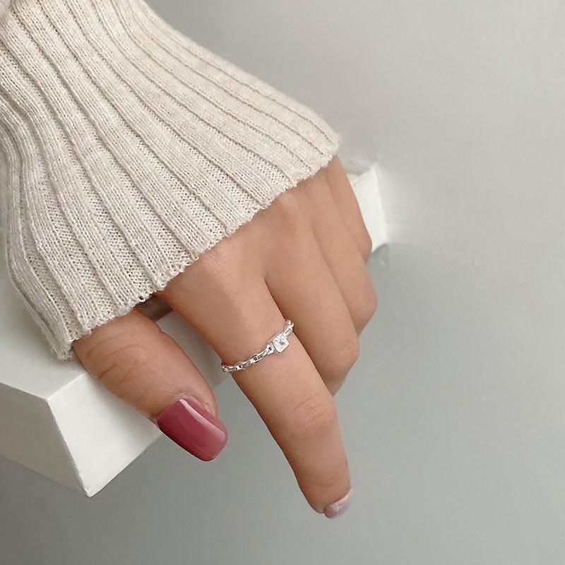 VENUSY | S925純銀｜界限之環・開口紋理戒-細節圖6