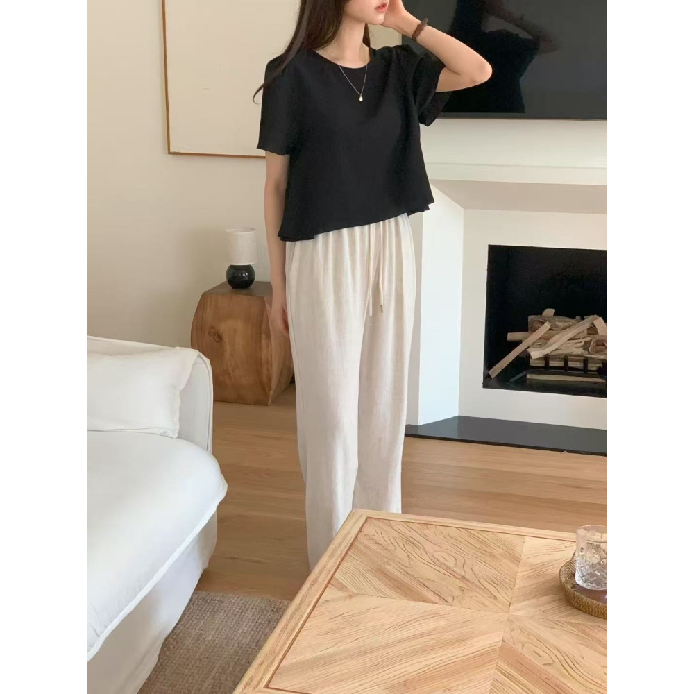 VENUSY｜正韓🇰🇷 - 韓國女裝｜透光泡泡袖短袖襯衫 韓國襯衫-細節圖8