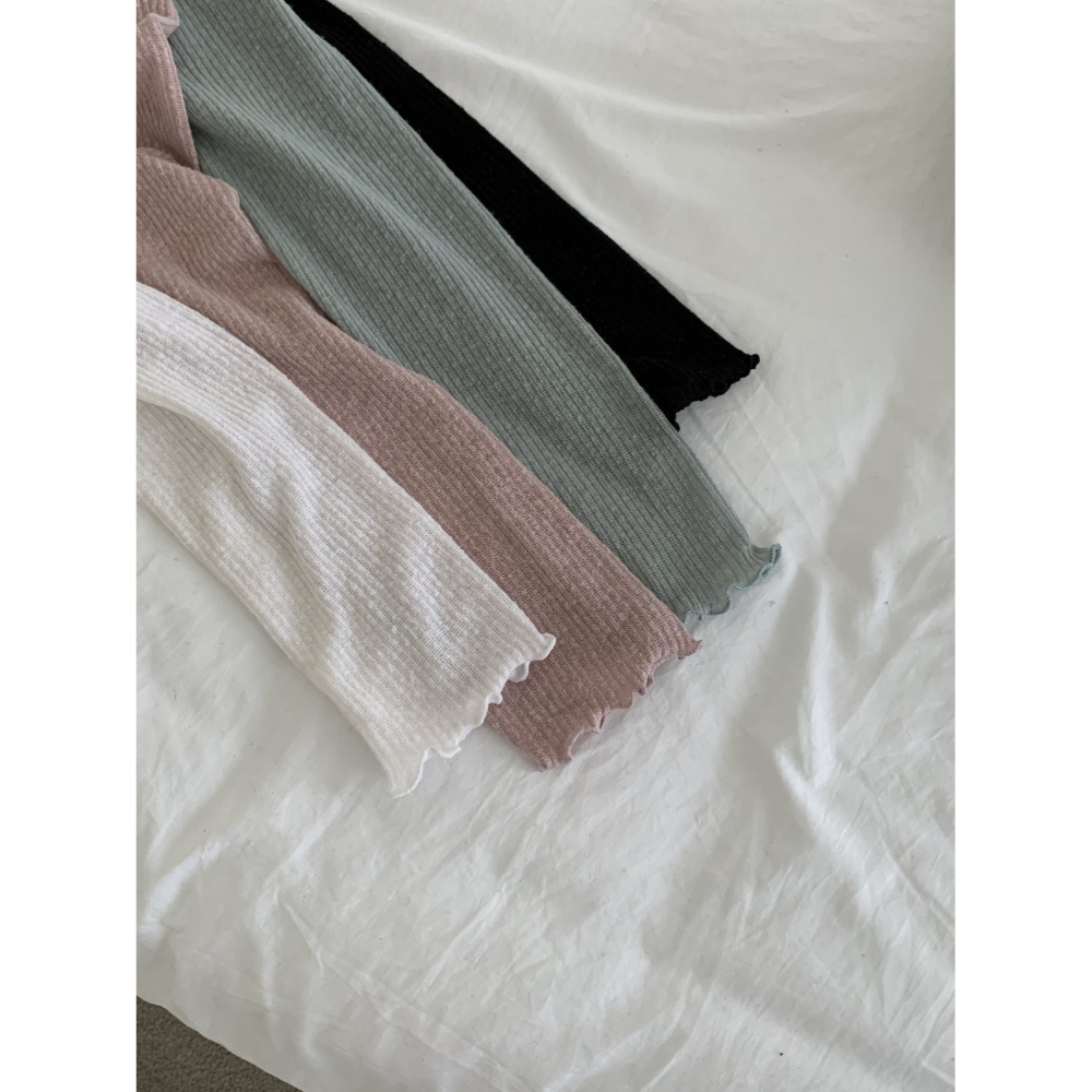 VENUSY｜正韓🇰🇷 - 甜美風甜美 韓國女裝｜亞麻透視針織小外套-細節圖10