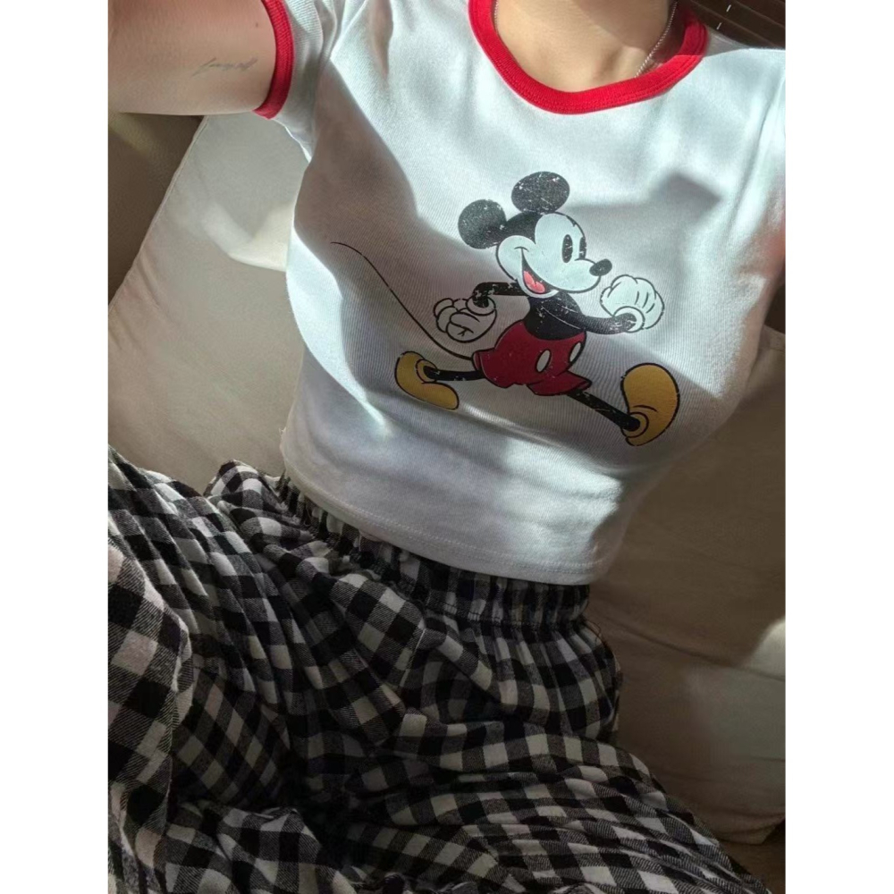 VENUSY｜正韓🇰🇷 - 迪士尼官方正版☀ 韓國女裝｜純棉迪士尼短袖T恤 韓國T恤-細節圖2