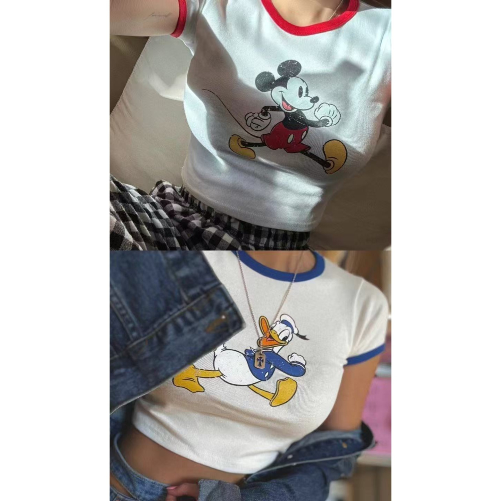 VENUSY｜正韓🇰🇷 - 迪士尼官方正版☀ 韓國女裝｜純棉迪士尼短袖T恤 韓國T恤-細節圖3