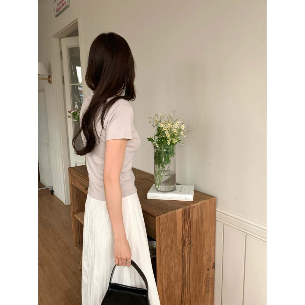 VENUSY｜正韓🇰🇷 - 韓國女裝｜基本圓領短袖T恤 韓國T恤-細節圖3